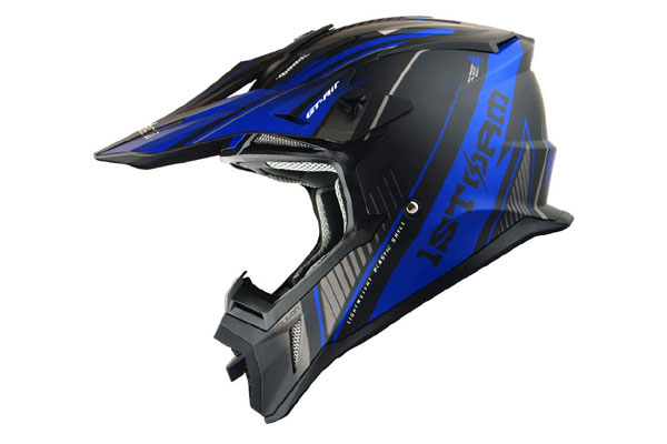 1Storm Blue MX Helmet-Racing Style H637