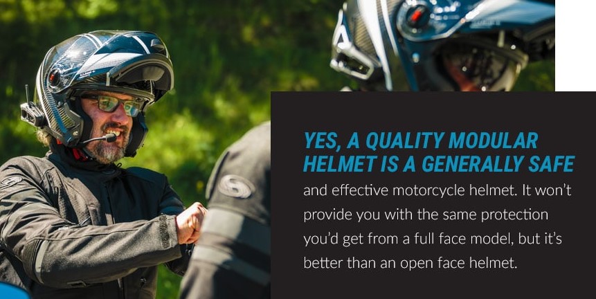 Modular Motorcycle Helmets Safe