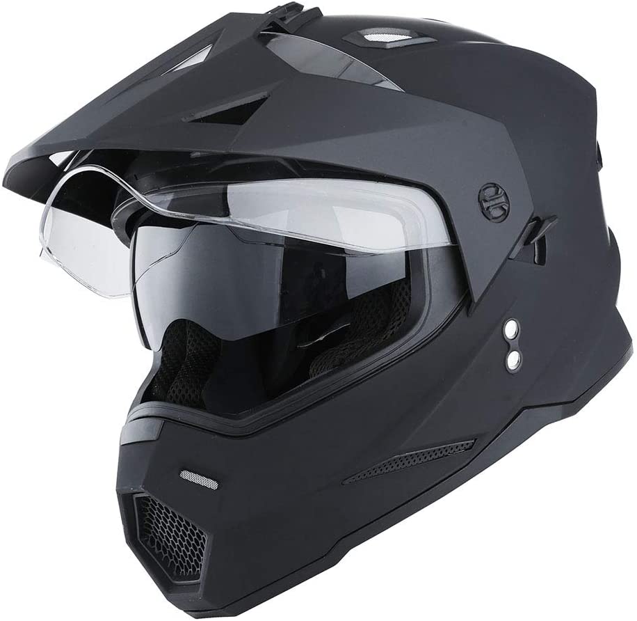 1Storm-Dual-Sport-Motorcycle-Street-Bike-Motocross-ATV-Dirt-Bike-Off-Road-Full-Face-Helmet-Dual-Visor-HF802