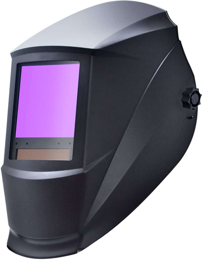 Antra-AH7-860-0000-True-Color-Auto-Darkening-Welding-Helmet-Viewing-Size-3.86X3.522-Wide-Shade-Range-45-13-for-TIG-MIGMAG-MMA-Plasma-Grinding-Solar-Power-Assist-61-Extra-Lens-Covers