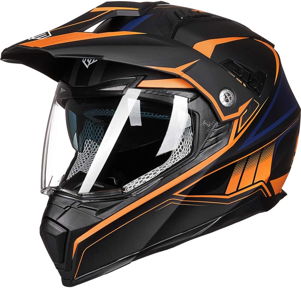 ILM-Off-Road-Motorcycle-Dual-Sport-Helmet-Full-Face-Sun-Visor-Dirt-Bike-ATV-Motocross-Casco-DOT-Certified