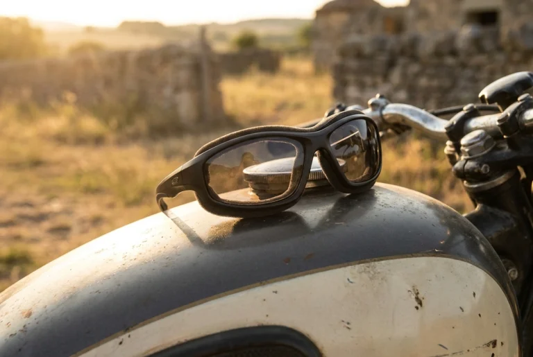 Best motorcycle glasses for daytime riding - foam padded UV400 photochromic