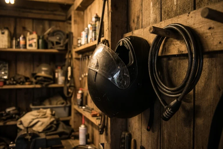 where to store a motorcycle helmet