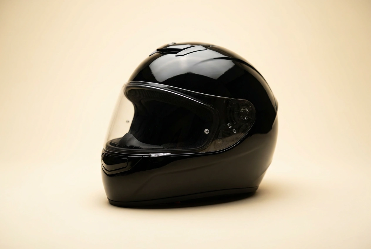 Certified full-face motorcycle helmet