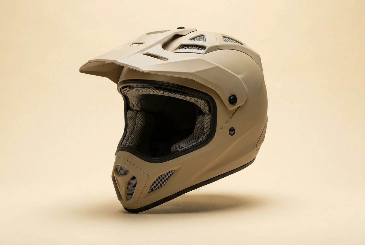 Ventilated adventure motorcycle helmet