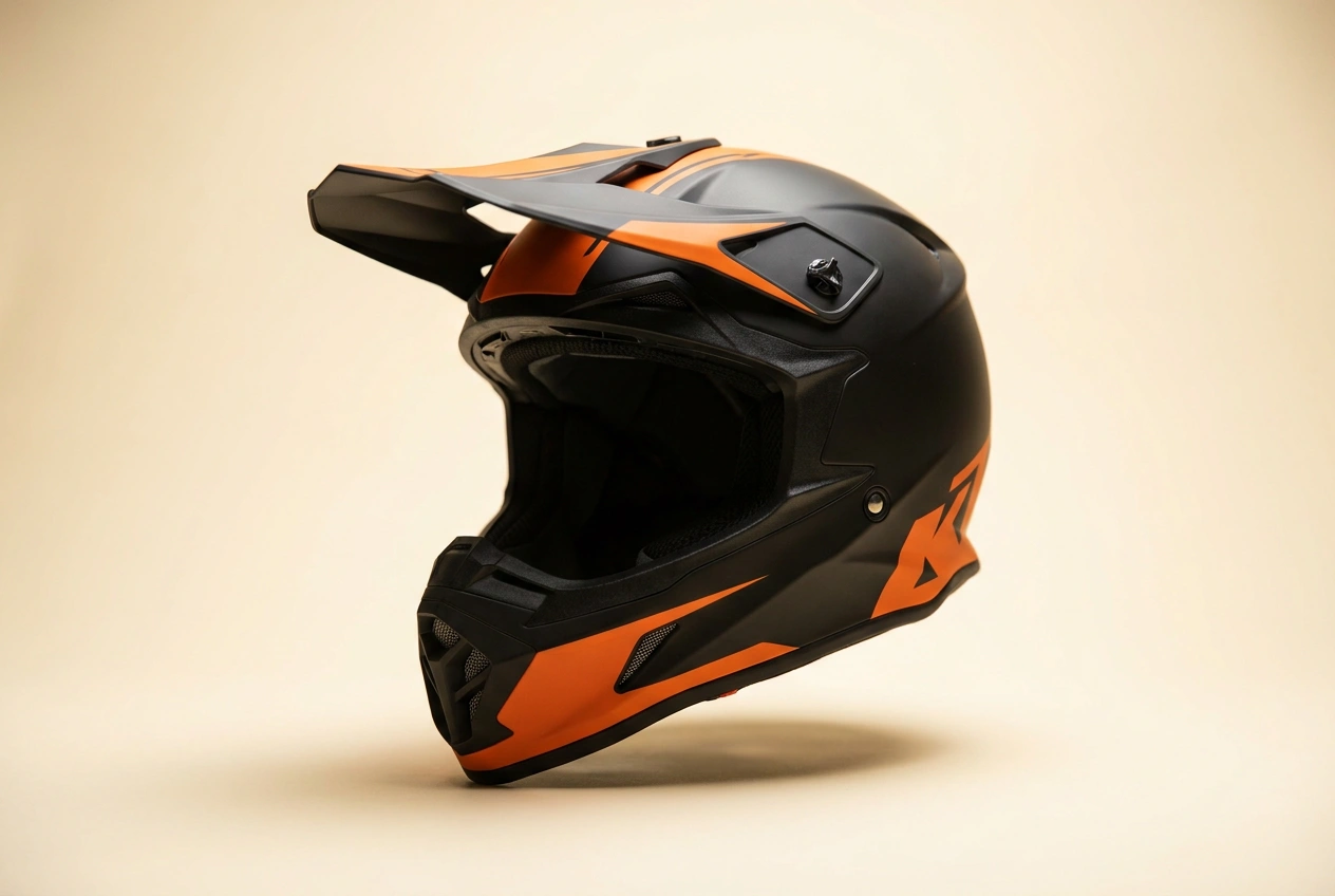 Motocross dirt bike helmet