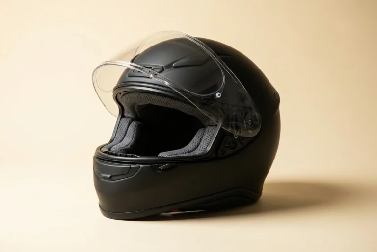 Full-face motorcycle helmet interior padding