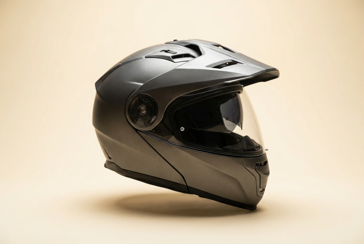 Modular adventure motorcycle helmet