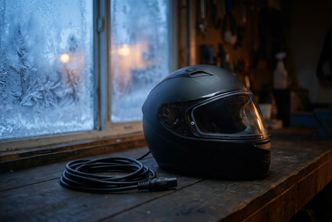 snowmobile helmet heated shield hero